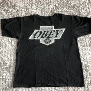 OBEY - Black T-Shirt Size M
